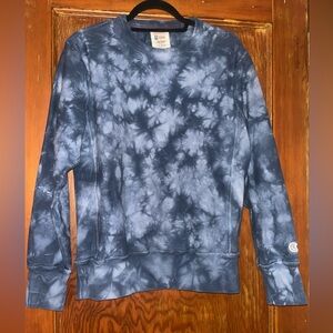 Todd Snyder x Champion Blue Tie-Dye Crew Sweatshirt Men’s size Medium